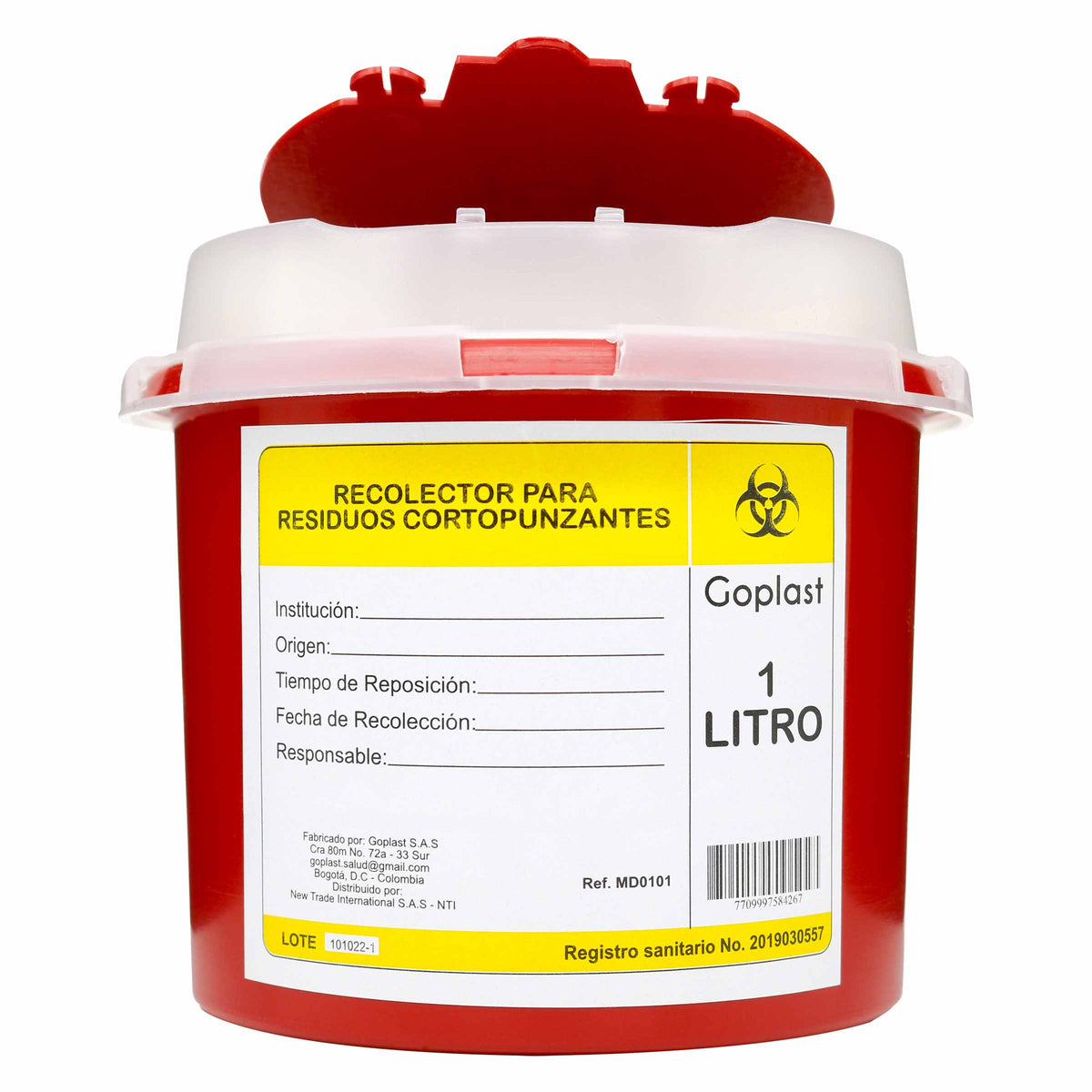 GUARDIAN REC.RESIDUOS CORTOPUNZANTES 1 L - VENTA CON FORMULA MEDICA