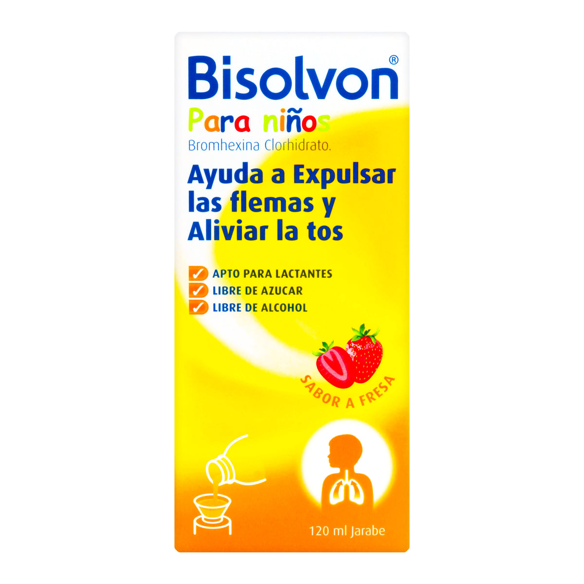 BISOLVON NINOS 120 ML - VENTA CON FORMULA MEDICA - REG. INVIMA 2009M-002601-R3