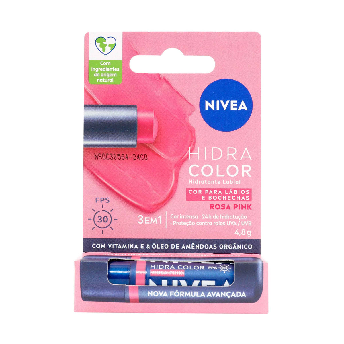 Labial Nivea Hidra Color Rosado - Droguería La Bastilla Medellín