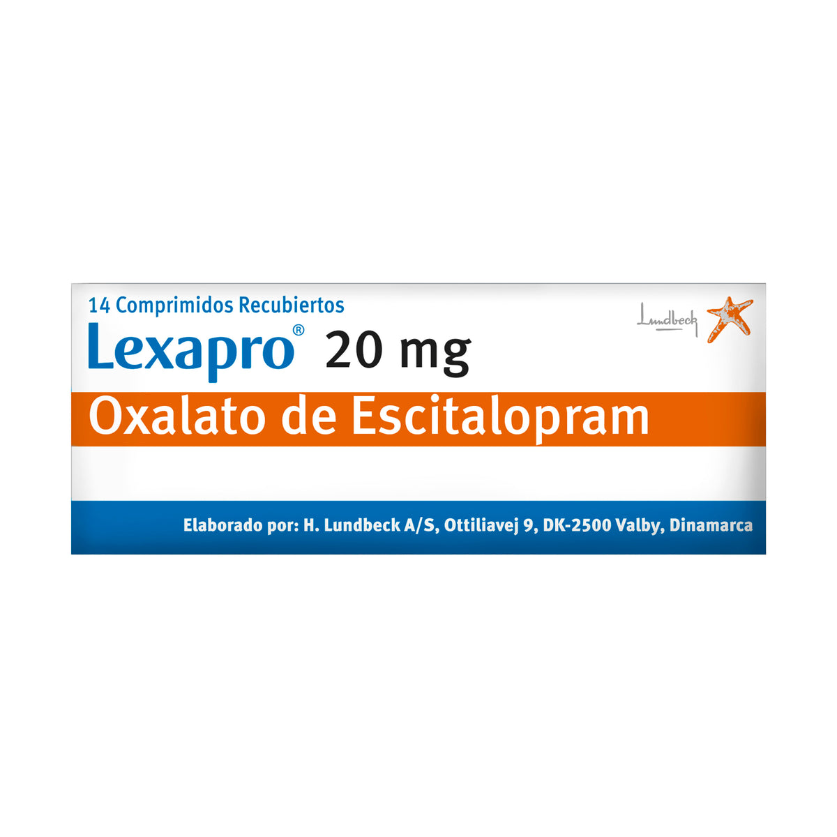 LEXAPRO 20 MG X 14 TABLETAS - VENTA CON FORMULA MEDICA