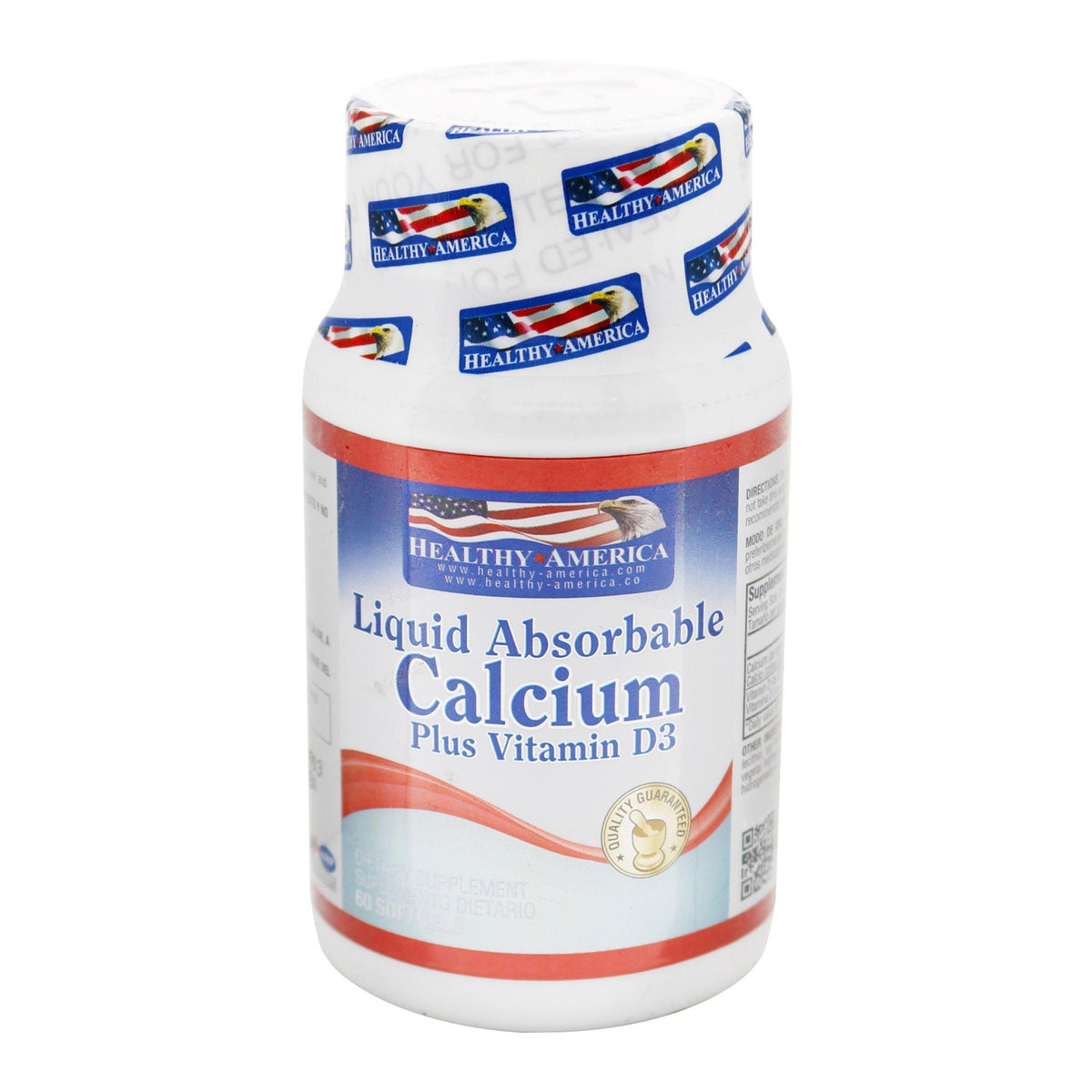 Calcio líquido 1200 mg + D3 60 Softgels