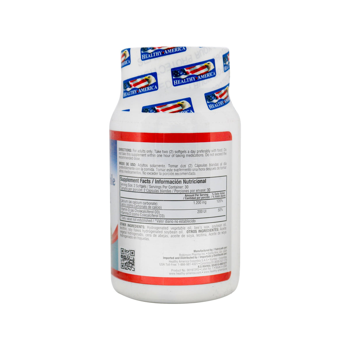 Calcio líquido 1200 mg + D3 60 Softgels