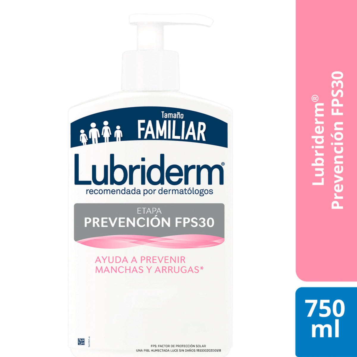 Lubriderm Prevencion Fps 30 750 Ml - Droguería La Bastilla Medellín