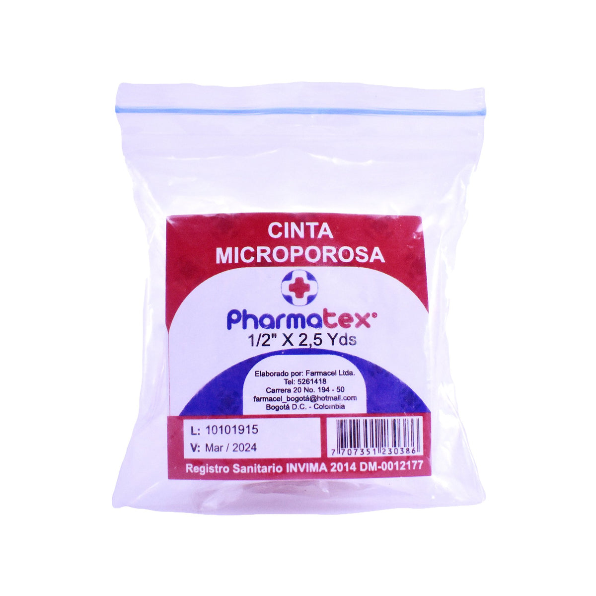 Micropore Pharmatex Piel 1/2 x 2.5 Yardas - Droguería La Bastilla Medellín