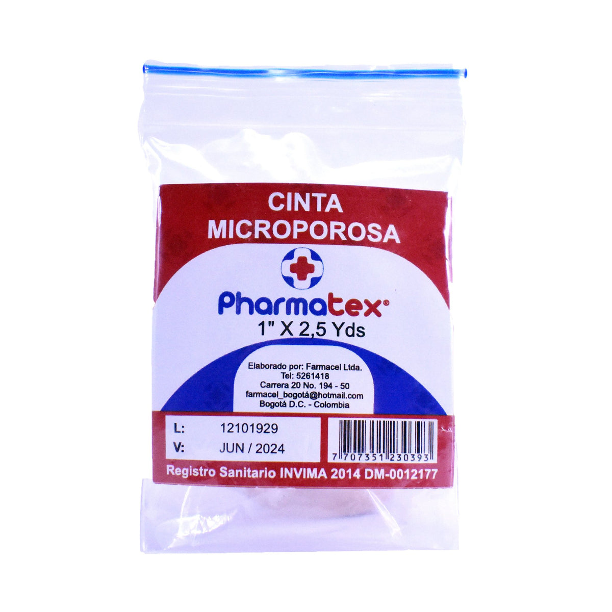 Micropore Pharmatex Piel 1 x 2.5 Yardas - Droguería La Bastilla Medellín
