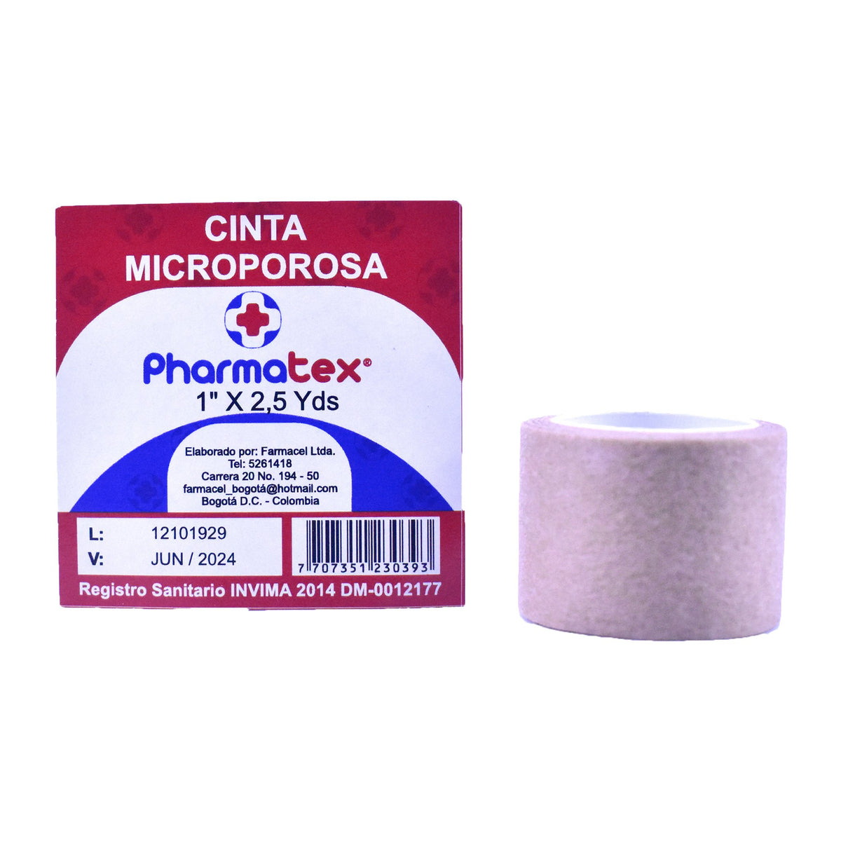 Micropore Pharmatex Piel 1 x 2.5 Yardas - Droguería La Bastilla Medellín