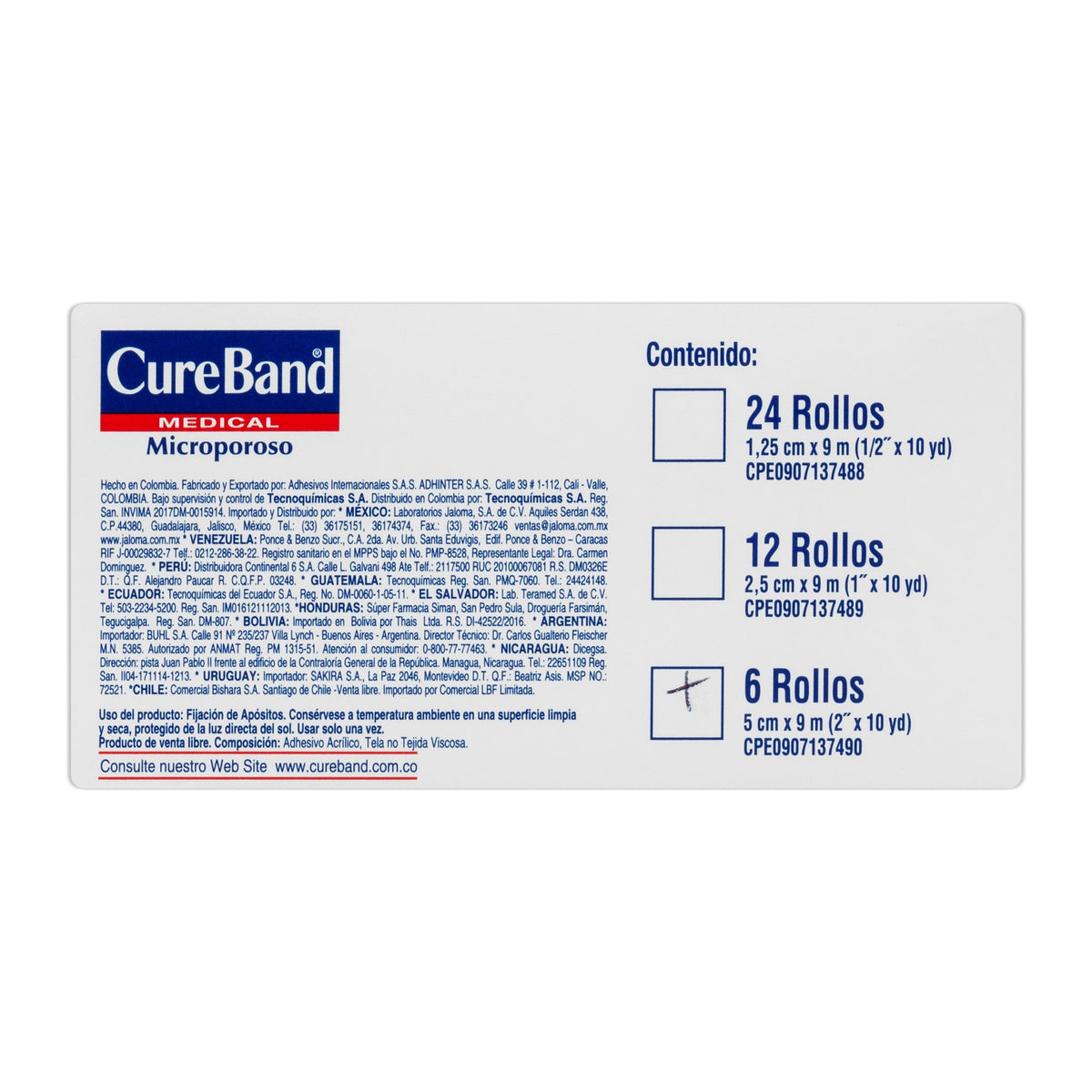 Micropore Piel Cure Band Bol 2X10 6Und - Droguería La Bastilla Medellín