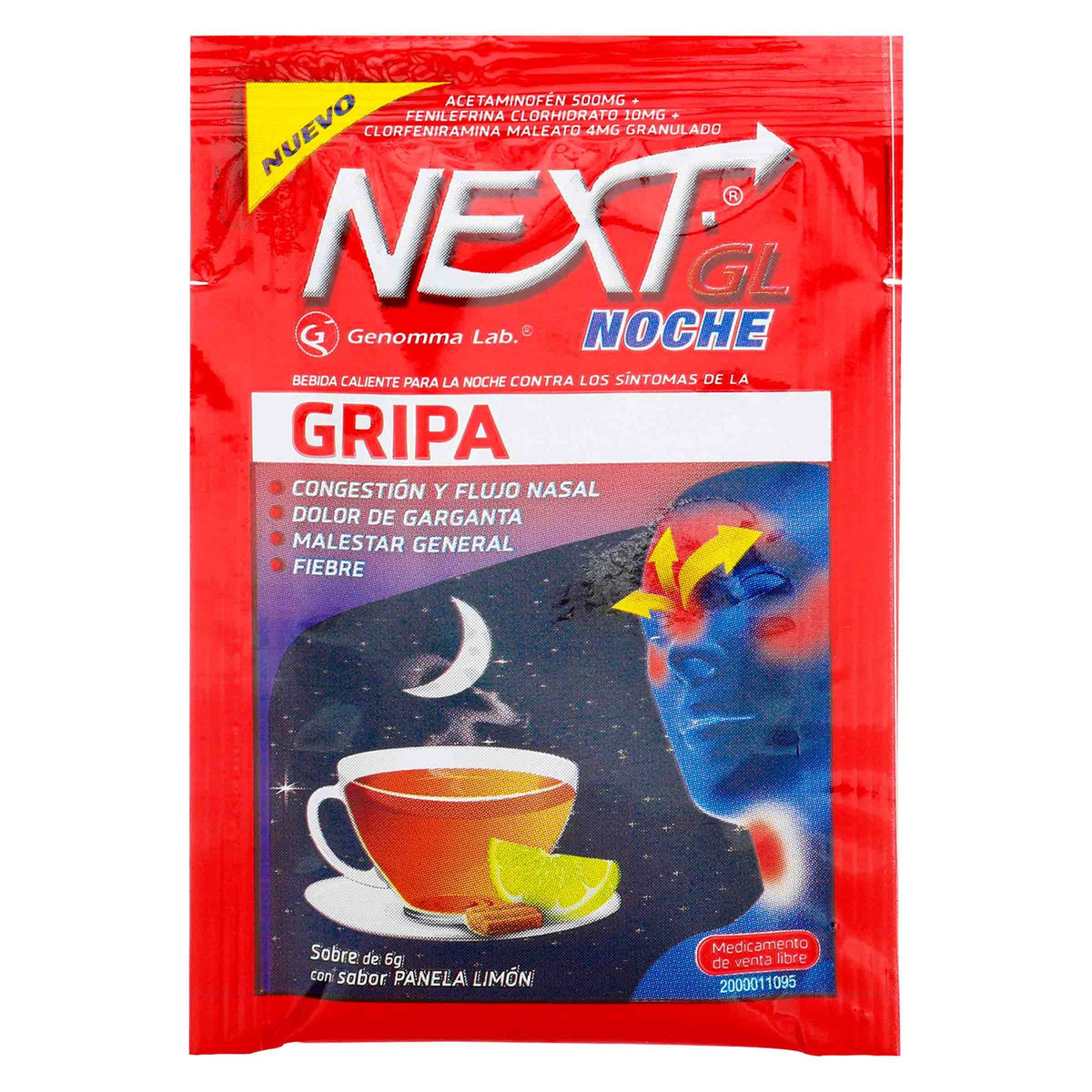 Next Gl Noche Gripa 6 Gr 6 Sobres - Droguería La Bastilla Medellín