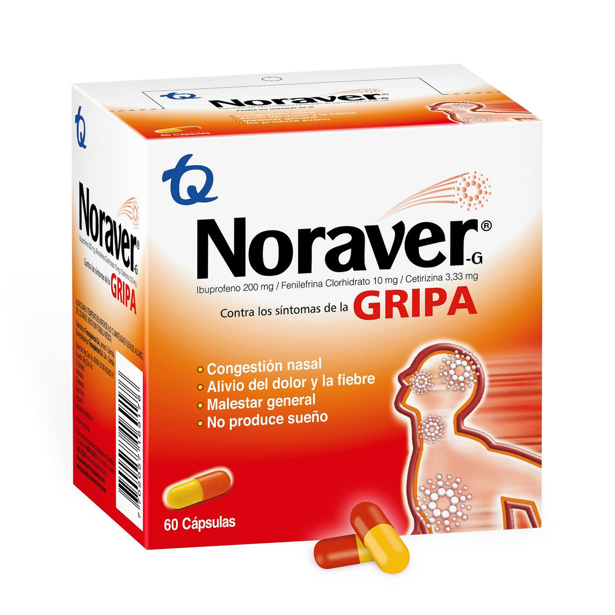 Noraver Gripa x 60 cápsulas
