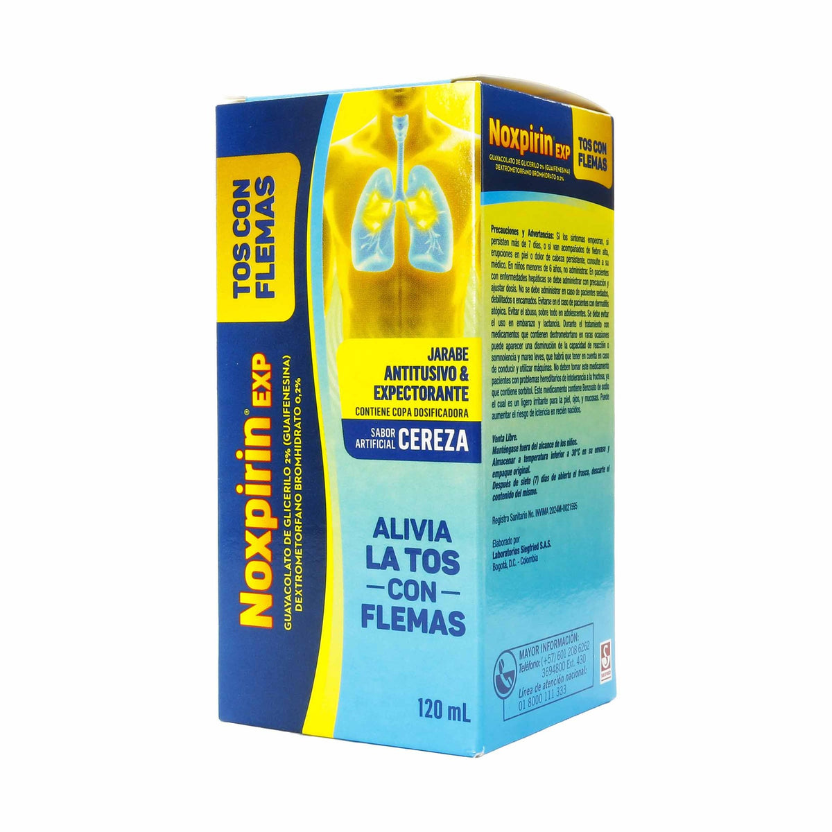 Noxpirin Expect. Jbe 120 Ml - Droguería La Bastilla Medellín