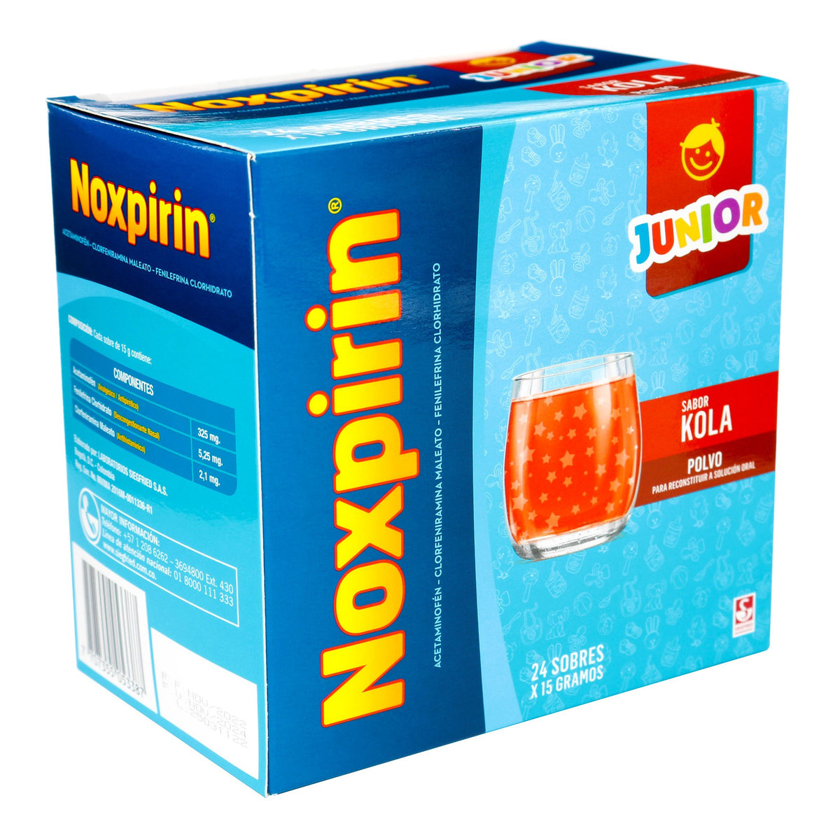Noxpirin F Junior 15 Gr 24 Sbs - Droguería La Bastilla Medellín