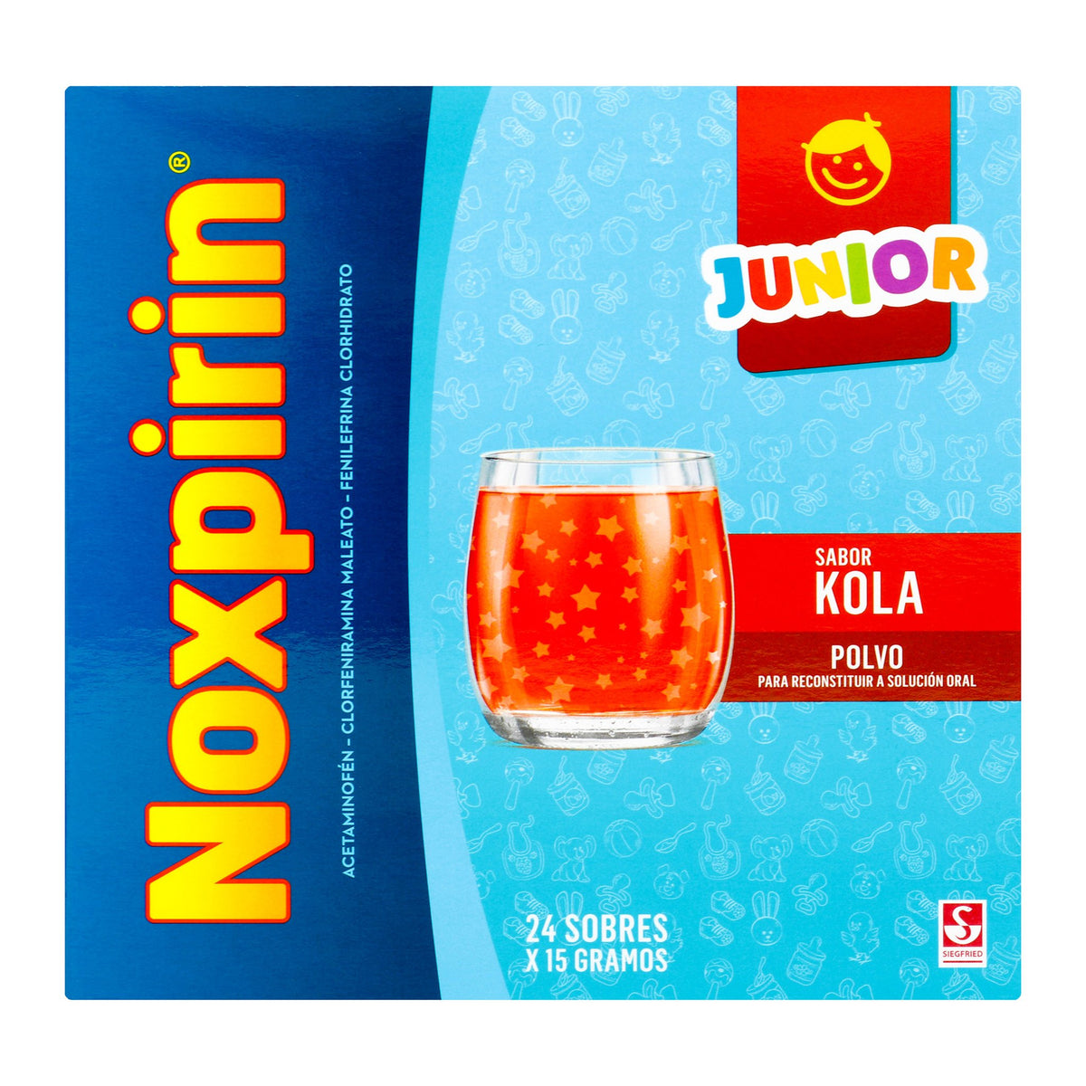 Noxpirin F Junior 15 Gr 24 Sbs - Droguería La Bastilla Medellín