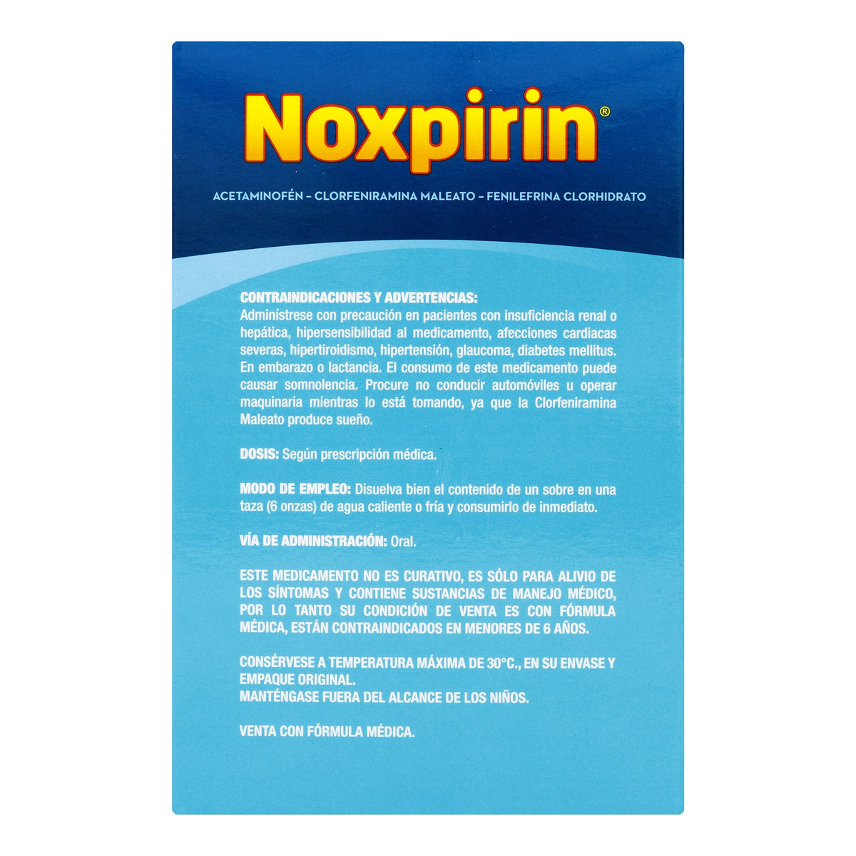 Noxpirin F Junior 15 Gr 24 Sbs - Droguería La Bastilla Medellín