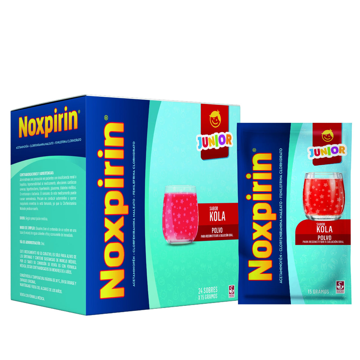 Noxpirin F Junior 15 Gr 24 Sbs - Droguería La Bastilla Medellín