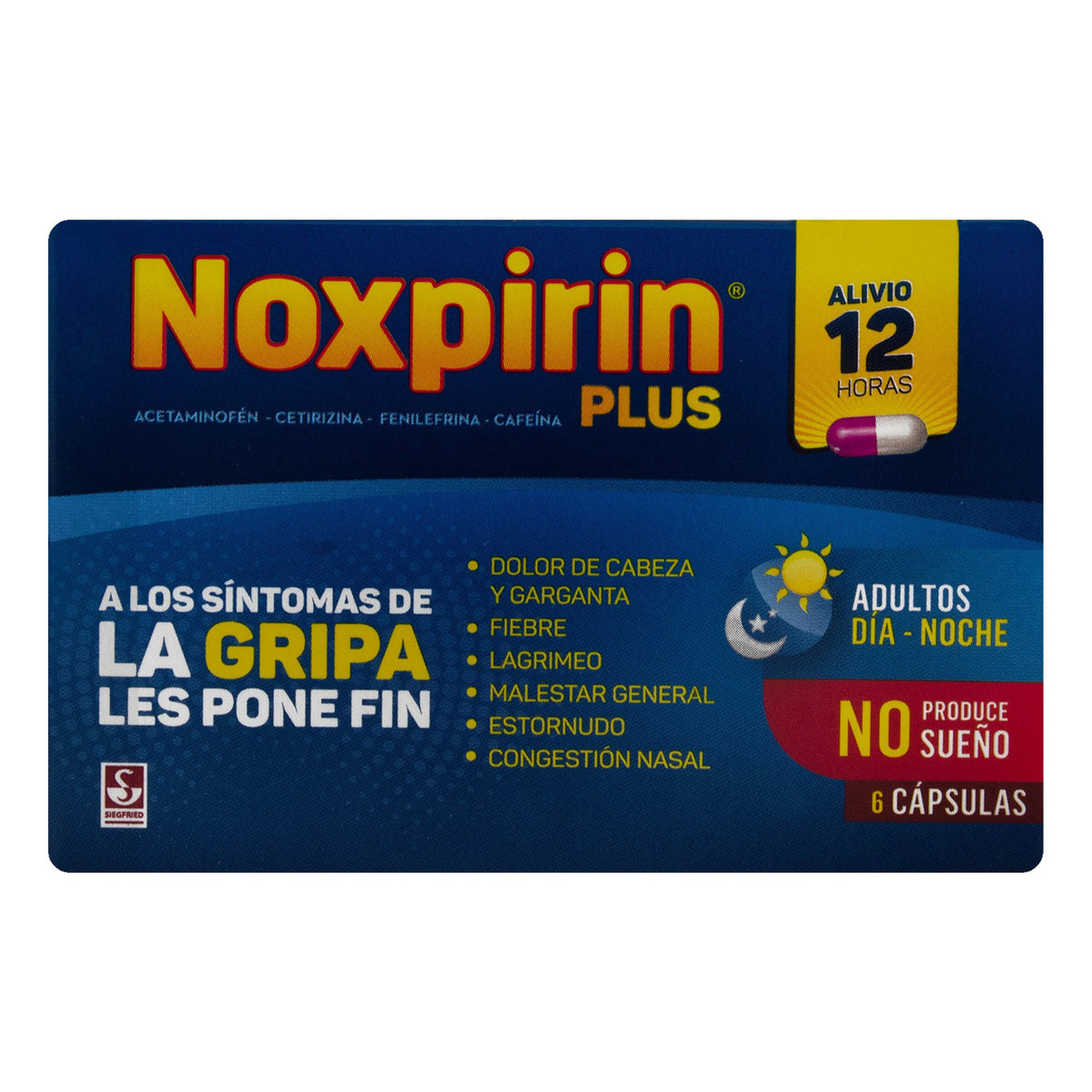 Noxpirin Plus X 6 Cápsulas - Droguería La Bastilla Medellín