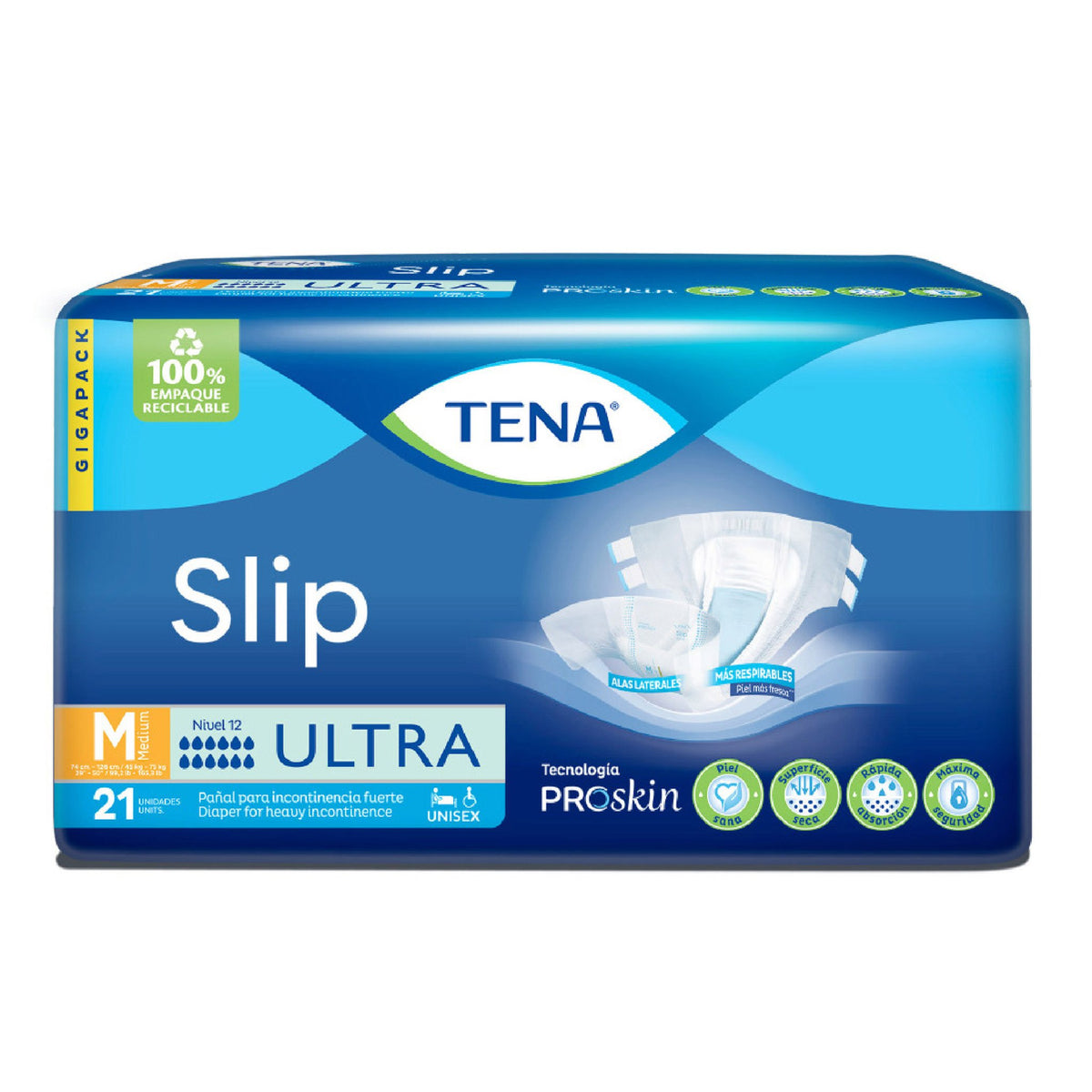 Pañales Tena Slip Ultra talla M x 21 - Droguería La Bastilla Medellín