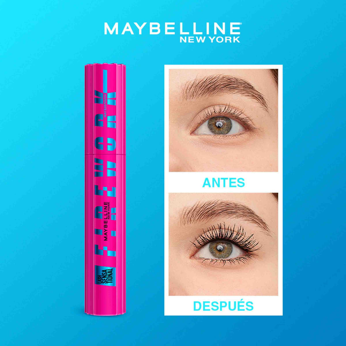 Pest.Maybelline Lashsens.Firework P/Agua