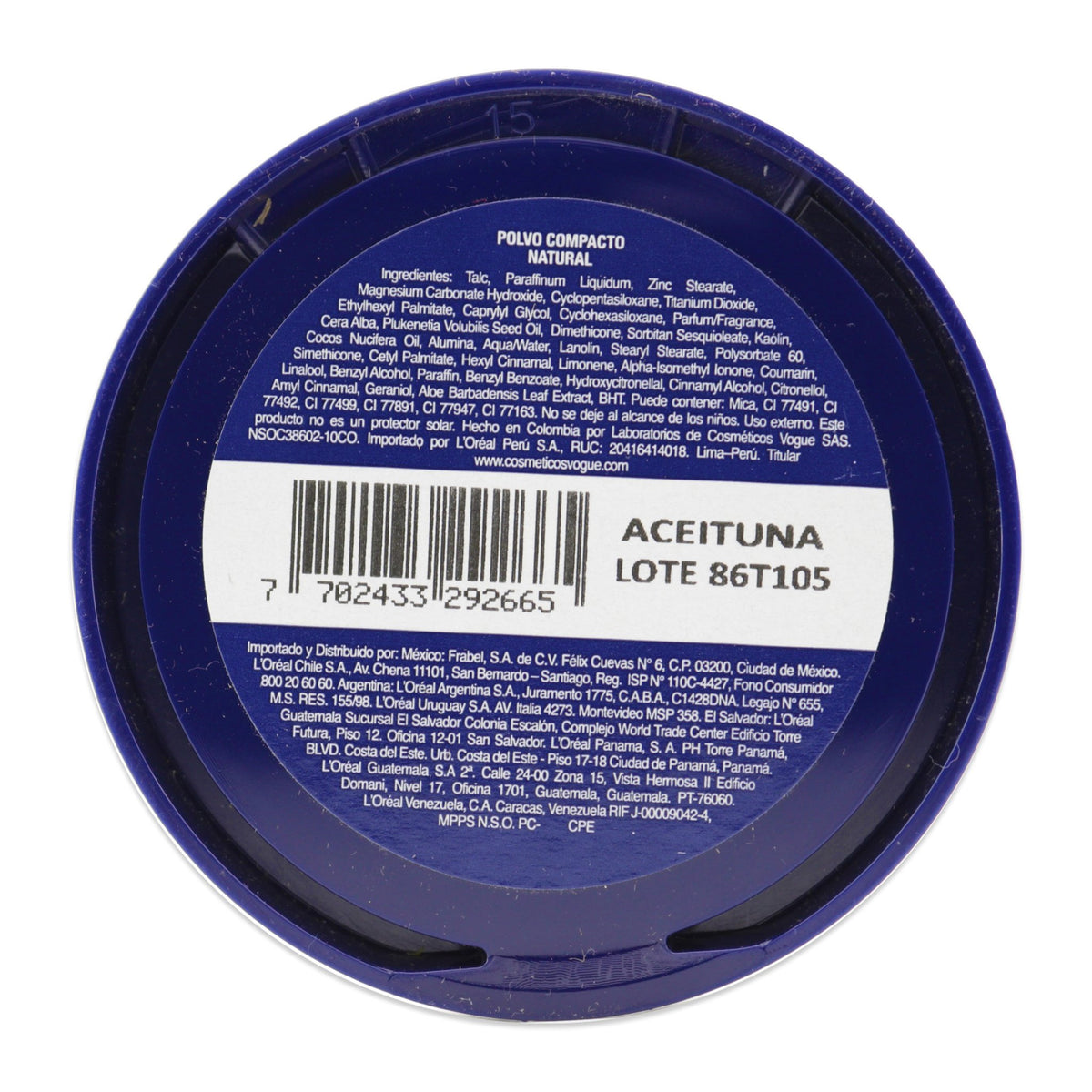 Polvo Compacto Vogue Aceituna