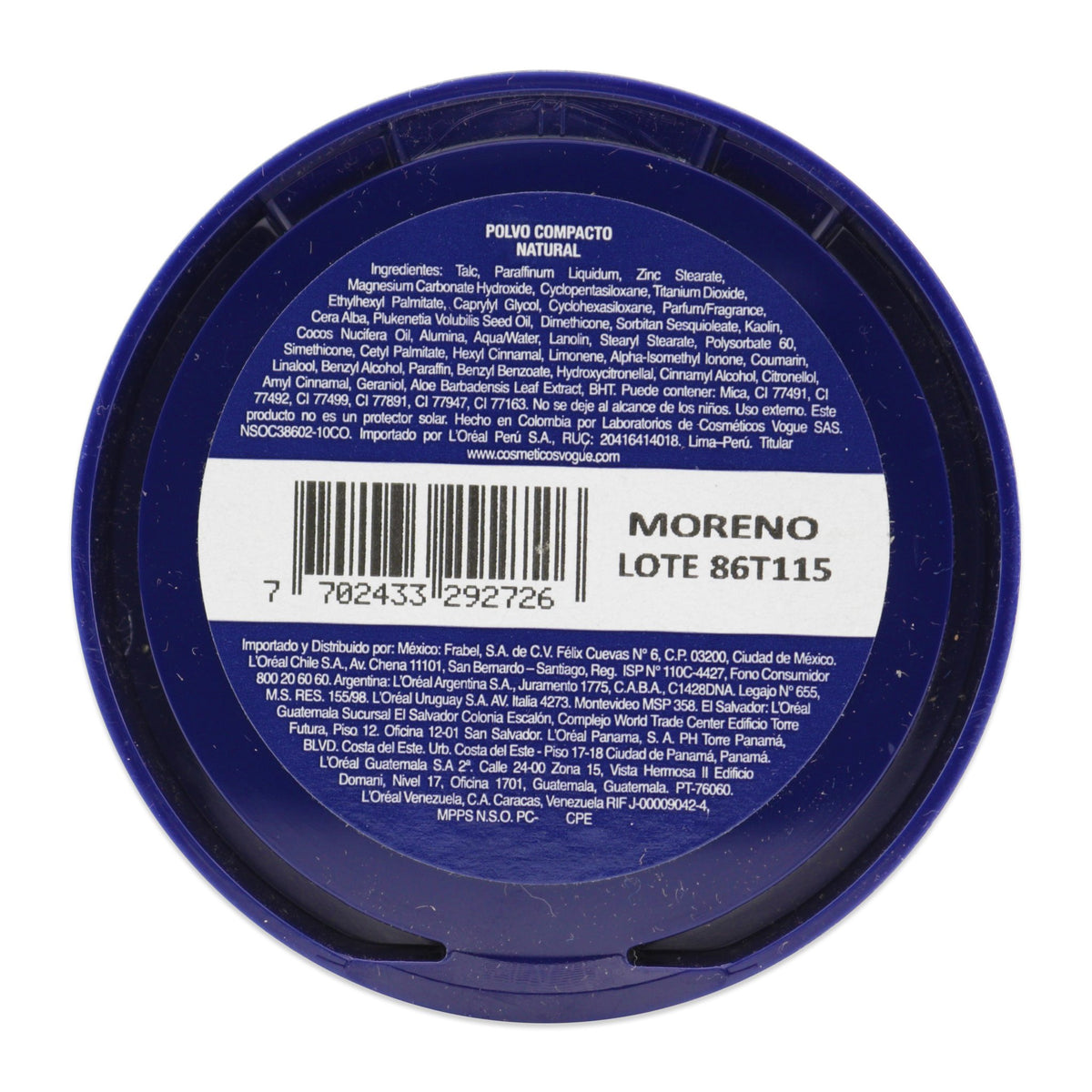 Polvo Compacto Vogue Moreno