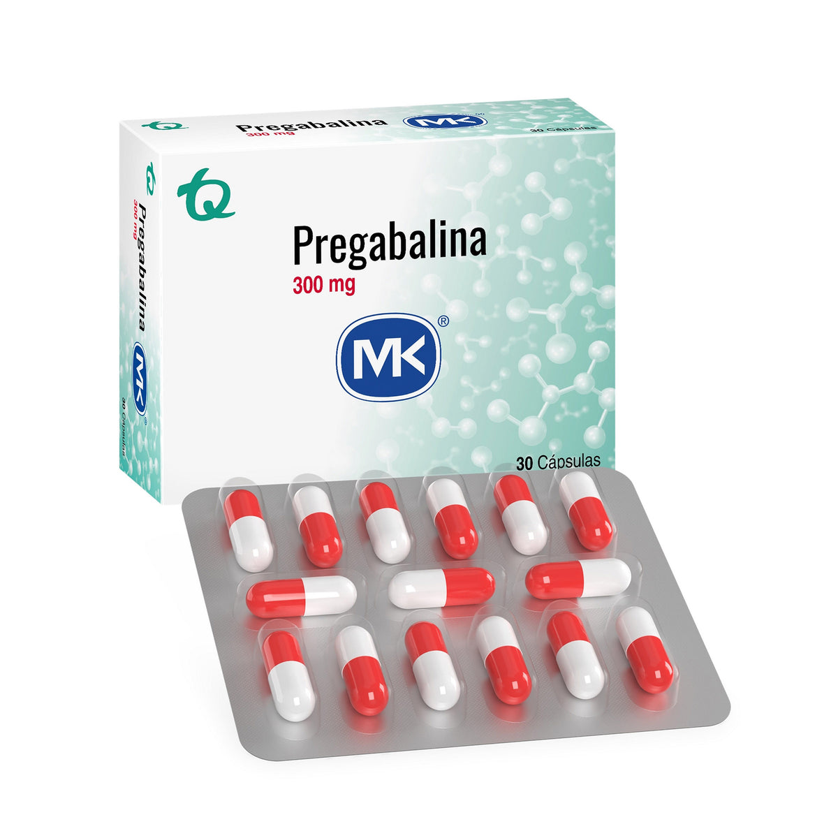 PREGABALINA 300 MG 30 TBS MK - VENTA CON FORMULA MEDICA