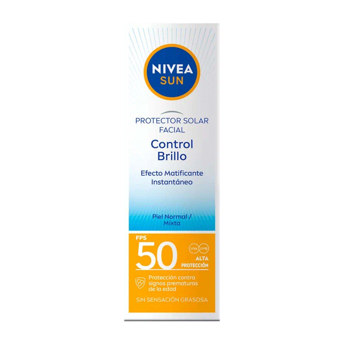 Protector Solar Nivea Sun Control Brillo SPF50 40 ml - Droguería La Bastilla Medellín