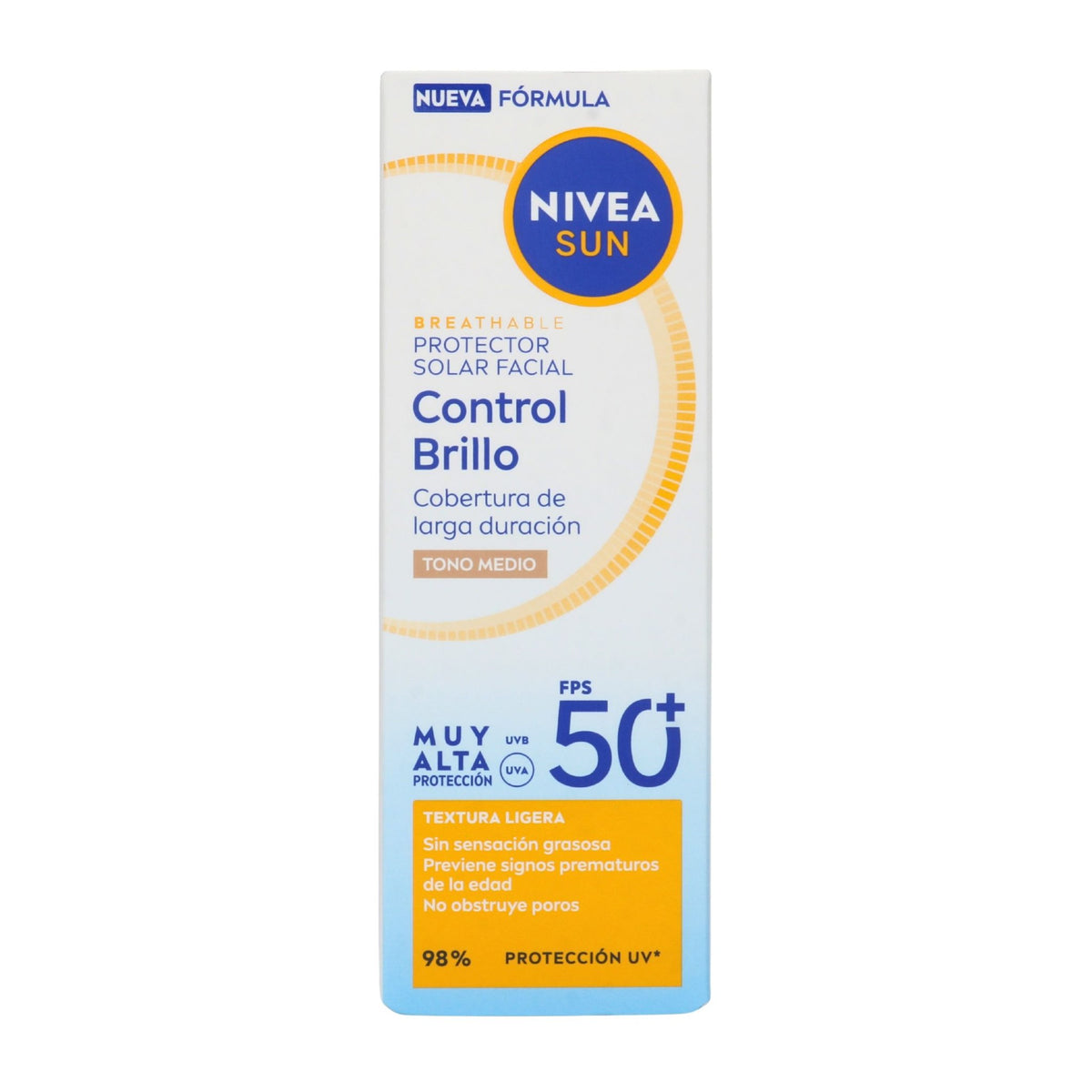 Protector Solar Nivea Sun Control FPS50 40 ml - Droguería La Bastilla Medellín