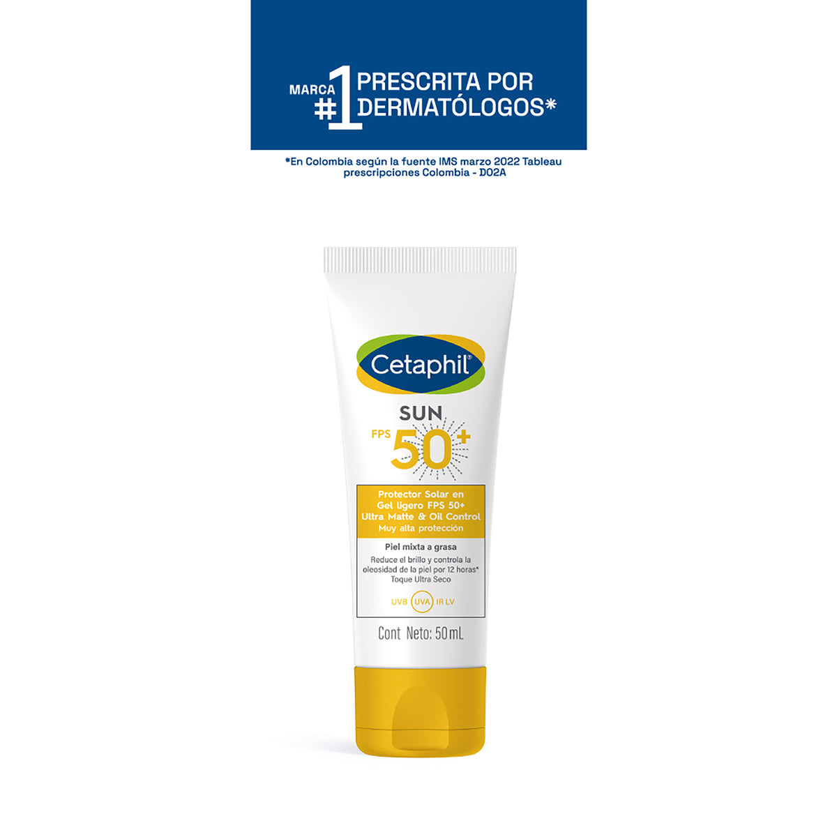 PROT.CETAPHIL SUN OIL FPS50 50 ML. - REG. INVIMA NSOC88543-18CO
