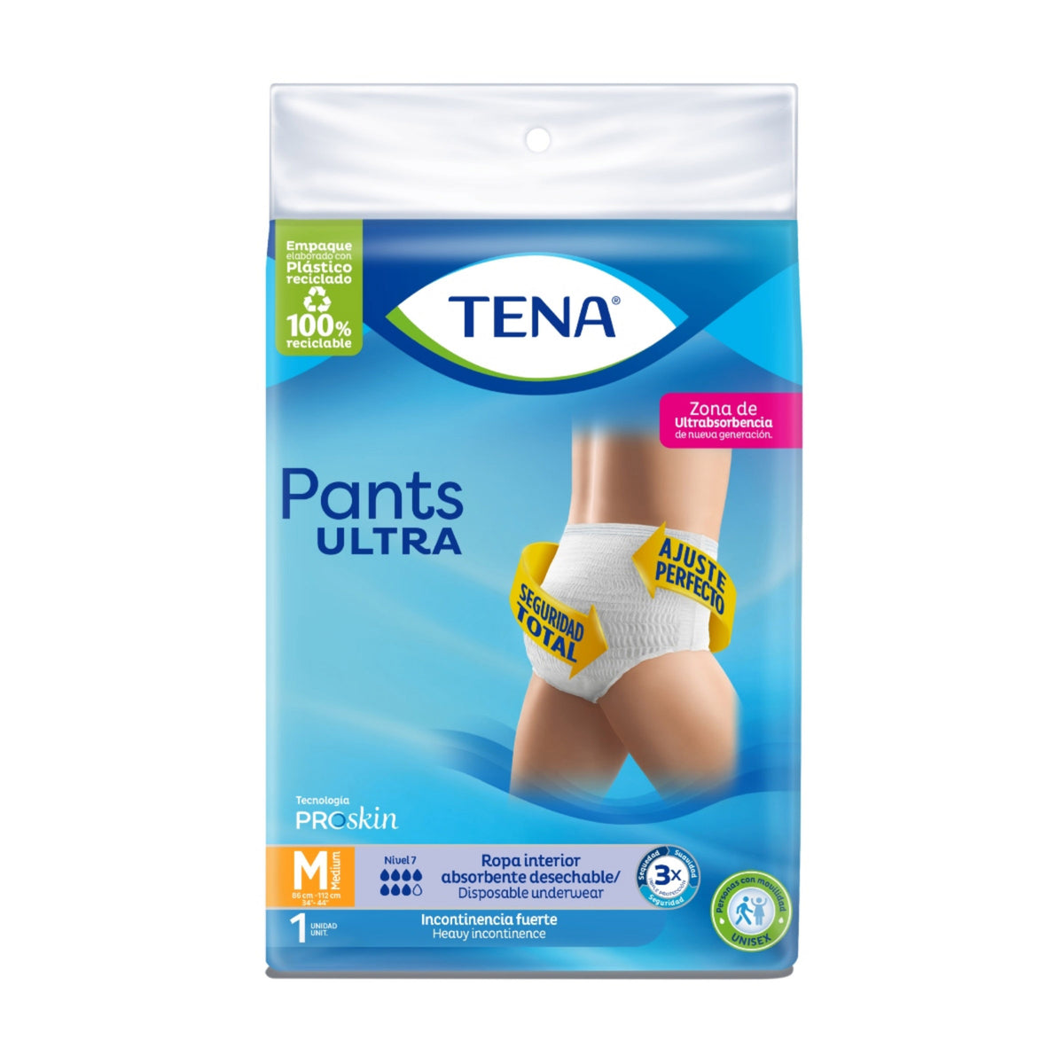 PAÑALES TENA PANTS ULTRA MEDIUM PLUS CARE X 1 UDS - REG. INVIMA NSOC2304-93C0