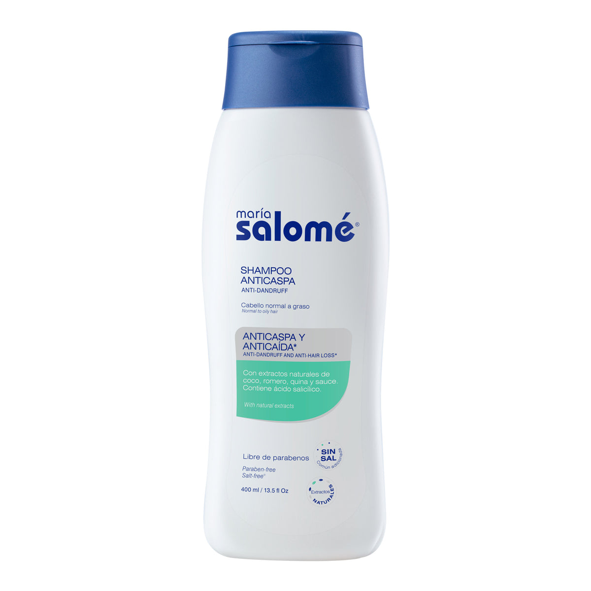 CHA.MARIA SALOME CONT.CASPA SIN S.400 ML - REG. INVIMA NSOC74132-16CO