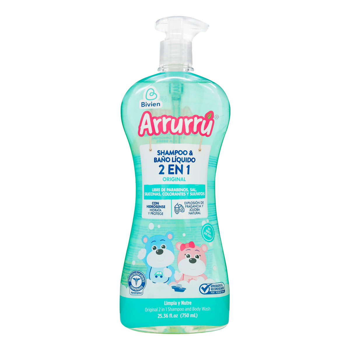 CHA Y BANO LIQ. 2EN1 ARRURRU ORIG. 750ML - REG. INVIMA NSOC14587-22CO
