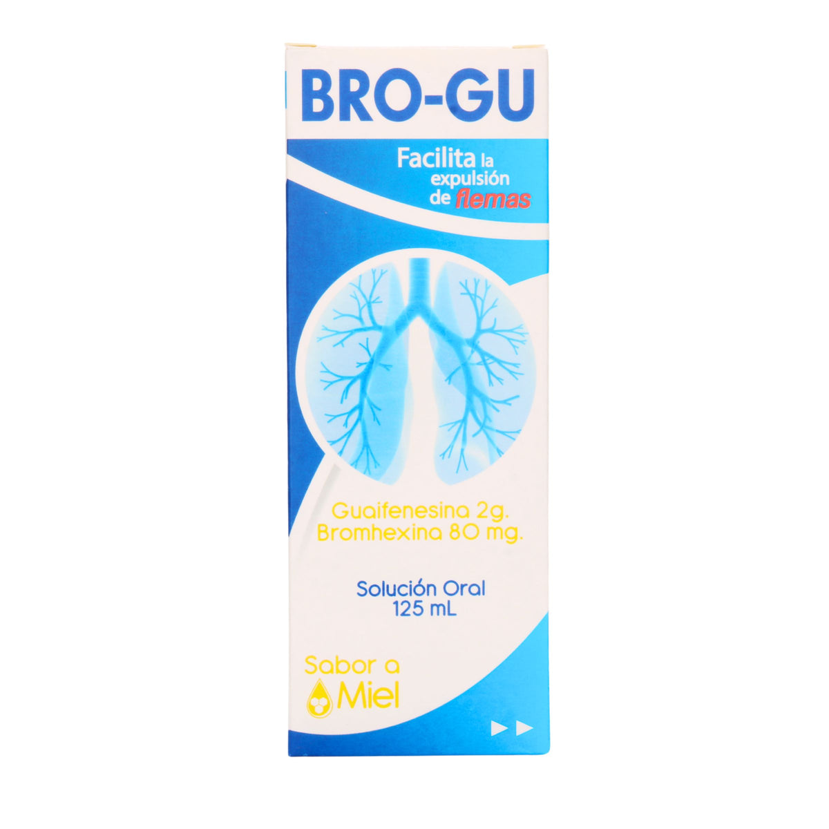 BRO-GU SOLUCION ORAL MIEL 125 ML