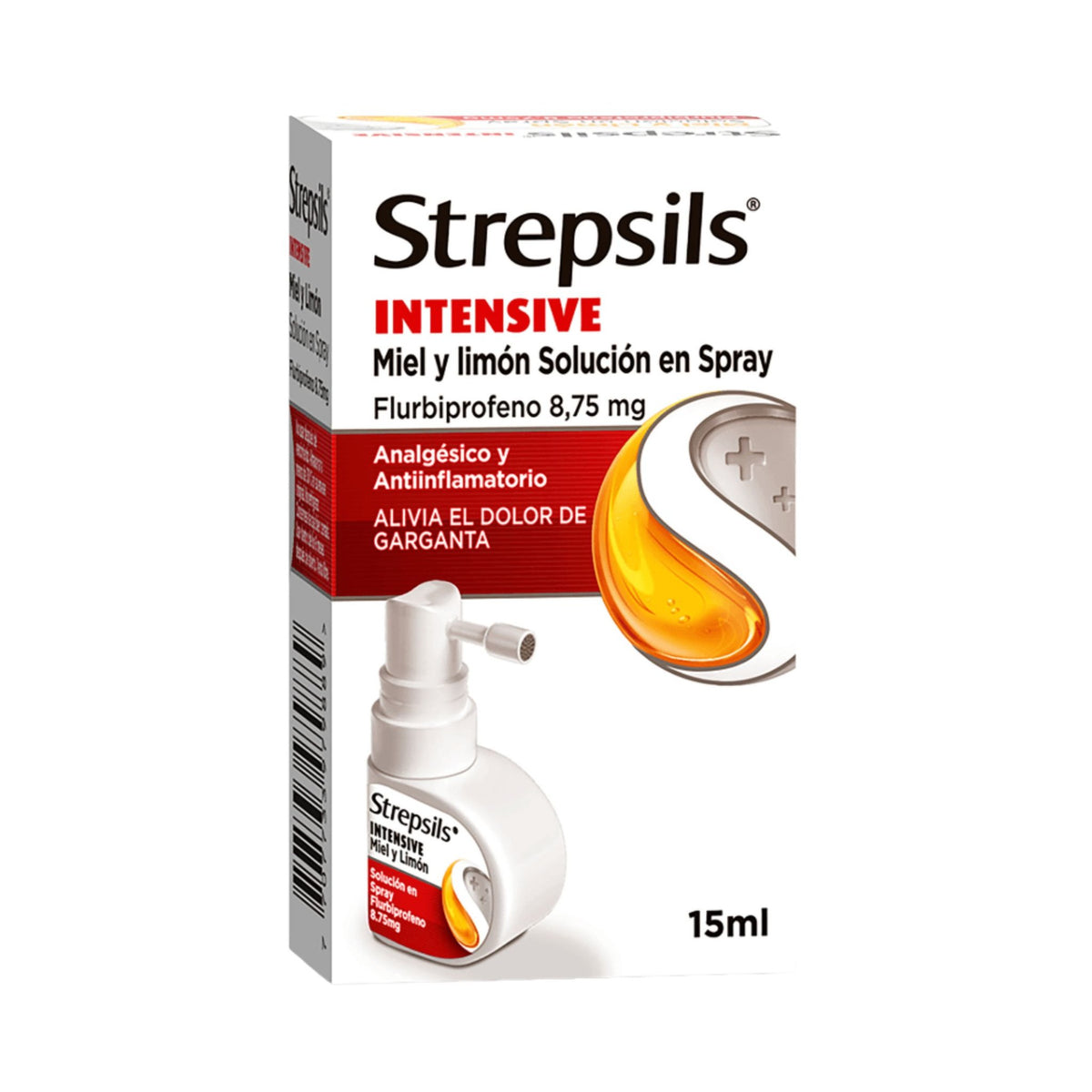 Strepsils Intensive Miel Y Limon 15 Ml - Droguería La Bastilla Medellín