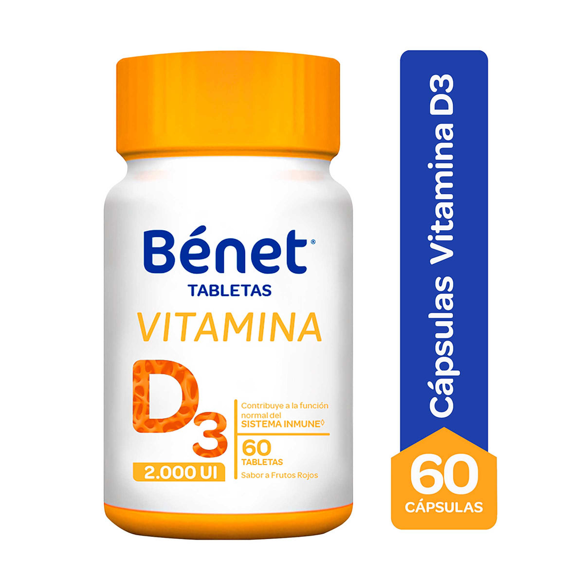 VITAMINA D3 2000 UI BENET 60 TABS - REG. INVIMA SD2021-0004611