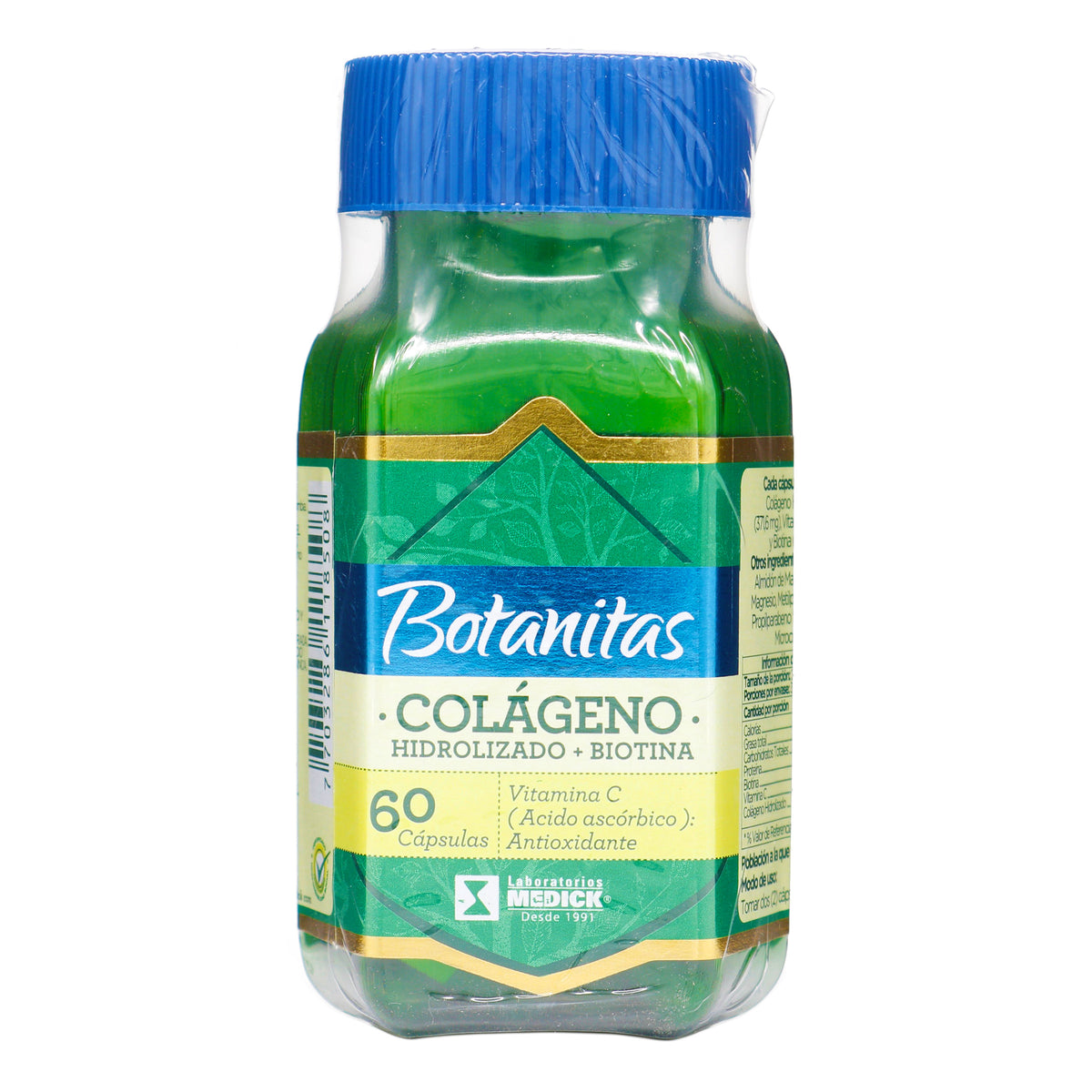COLAGENO HIDROLIZADO+BIOTINA-VIT.C 60CAP - REG. INVIMA SD2018-0004321