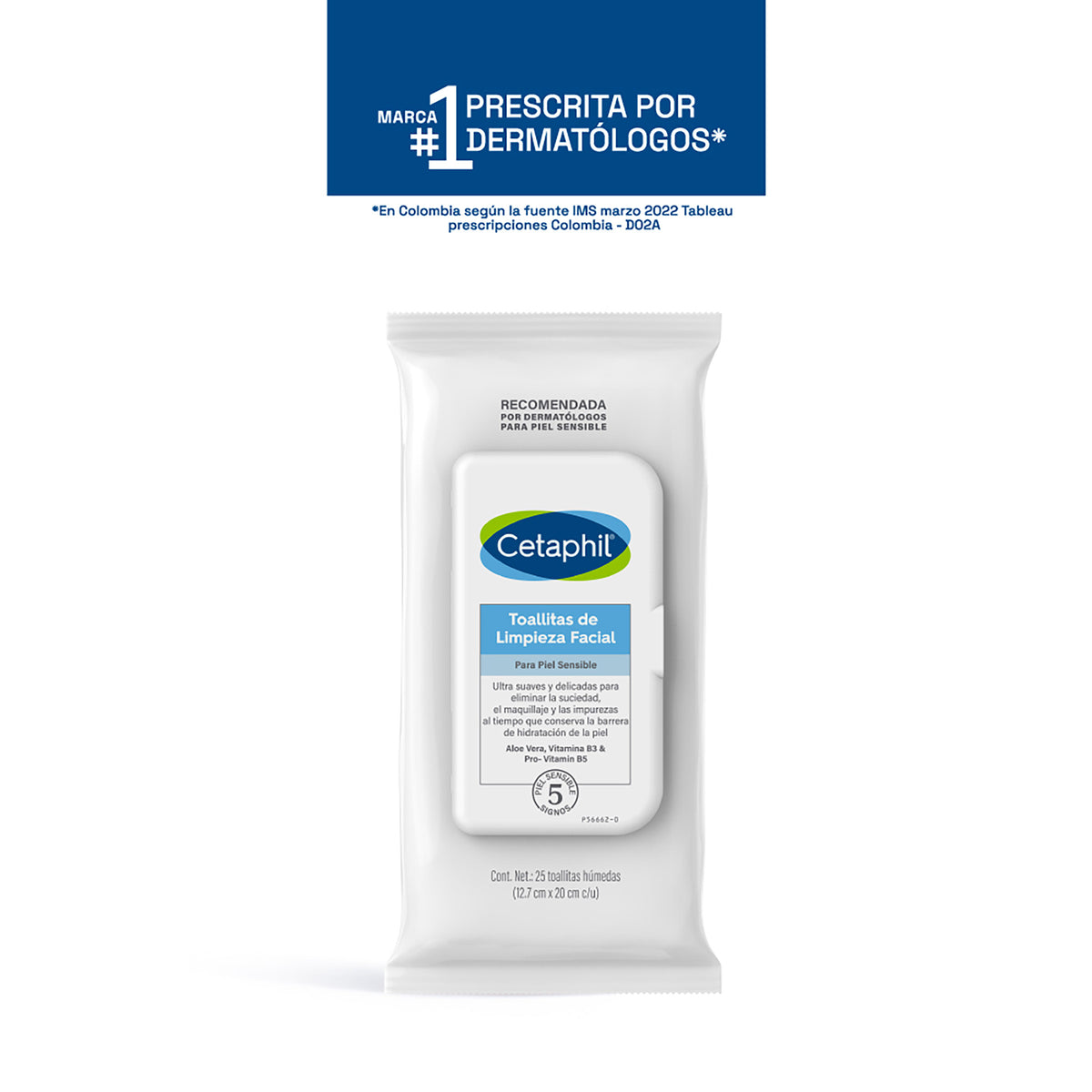 TOALLITAS LIMPIEZA FACIAL CETAPHIL 25UND