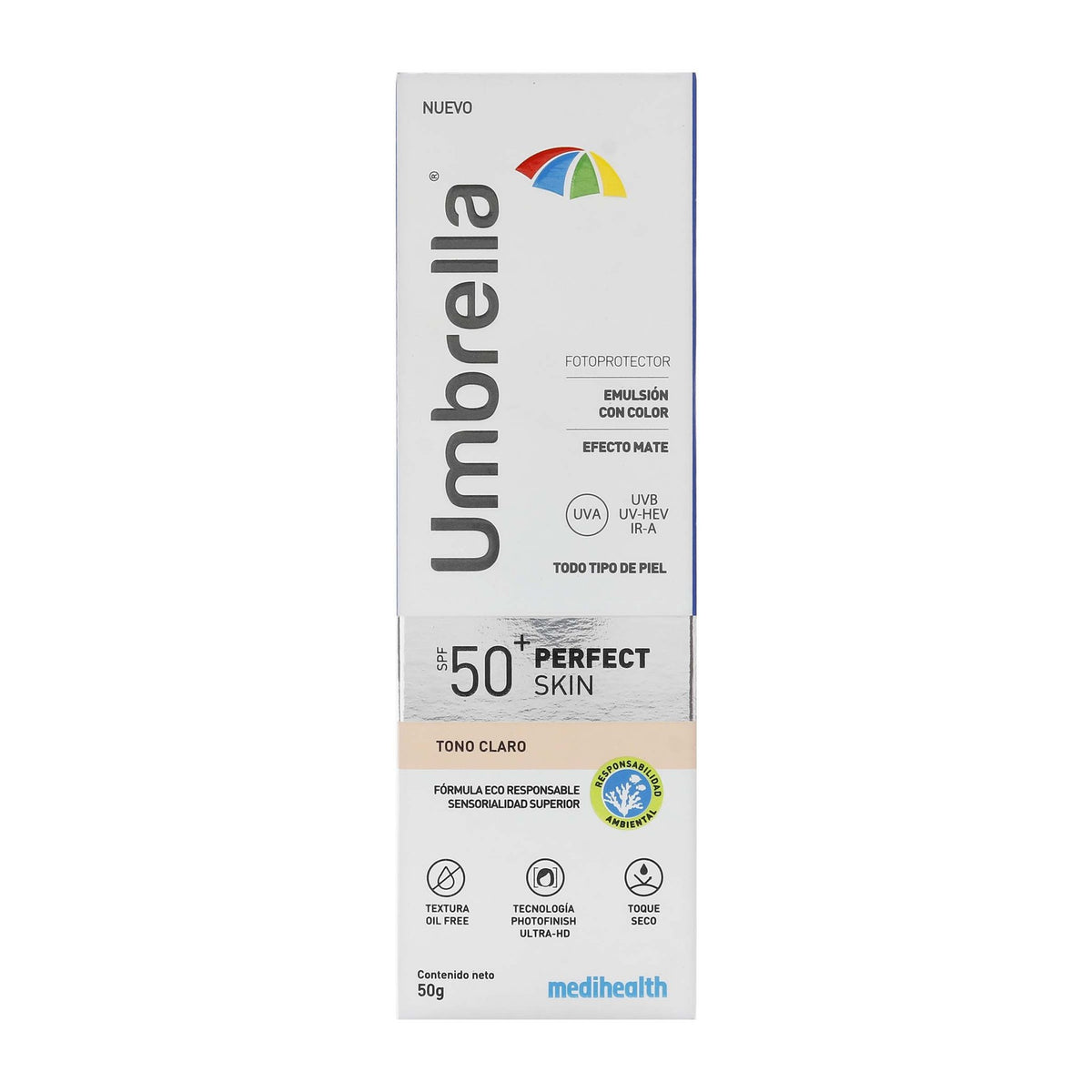 Umbrella Perfe Skin Tono Claro 50Gr - Droguería La Bastilla Medellín