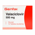 VALACICLOVIR 500MG 10 TBS REC GF