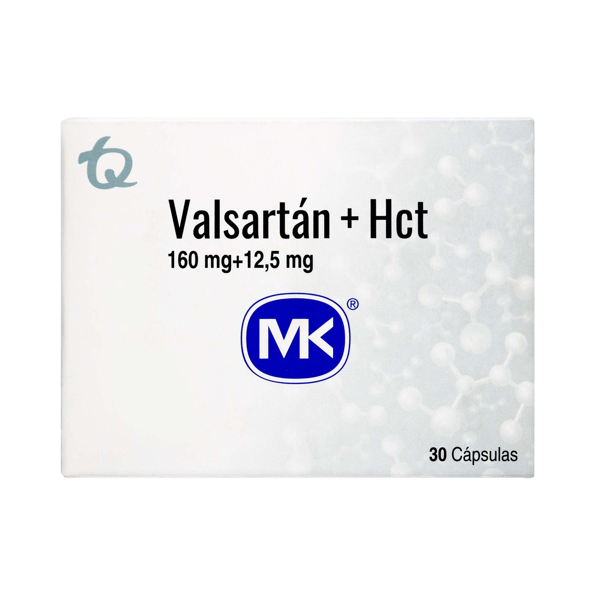 VALSARTAN 160MG+HIDROCL 12.5MG 30 CAP MK - REG. INVIMA 2022M-0007894-R1