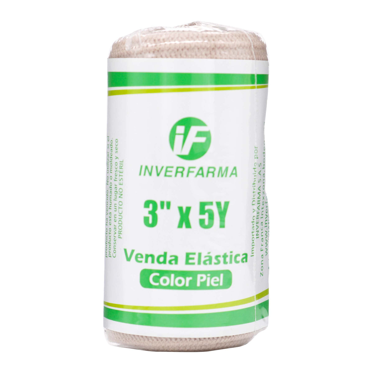 VENDA ELASTICA COLOR PIEL 3X5 INVERFARMA - REG. INVIMA 2016DM-0014887