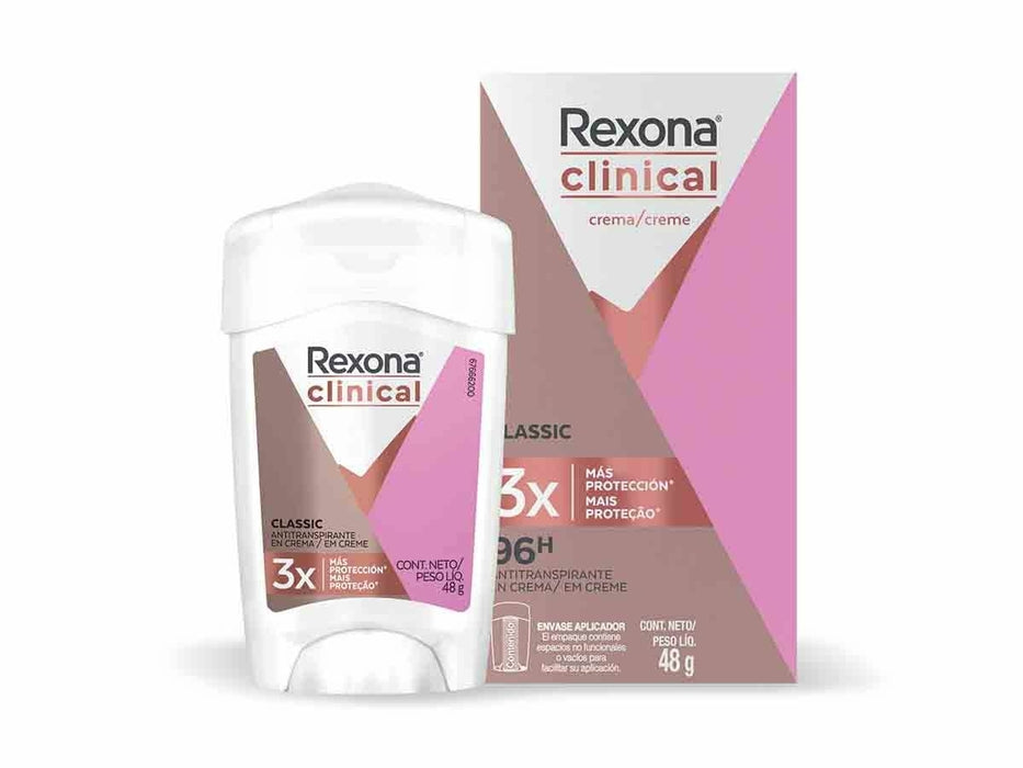 DTE.REXONA CLIN.CREM.CLASSIC WOM.48 GR M - REG. INVIMA NSOC32436-09CO