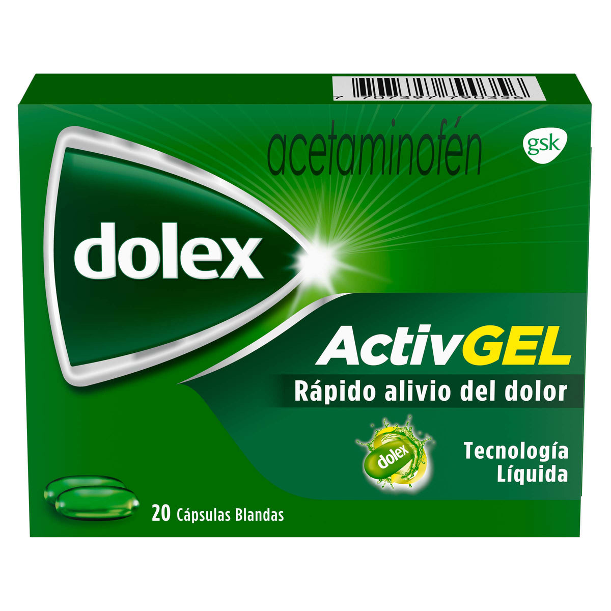 DOLEX ACTIVEGEL 20 CAPSULAS LIQUIDAS - REG. INVIMA 2019M-0014206-R1