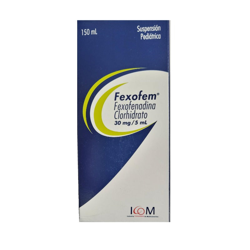 FEXOFEM SUSPENSION 30 MG 150 ML ICOM - VENTA CON FORMULA MEDICA - REG. INVIMA 2021M-0020194