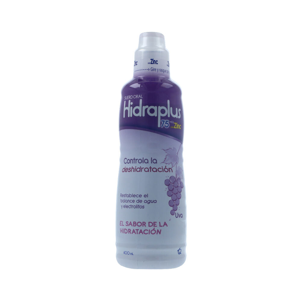 HIDRAPLUS 75 ZINC UVA 400 ML SUERO O - VENTA CON FORMULA MEDICA - REG. INVIMA 2012M-0013319