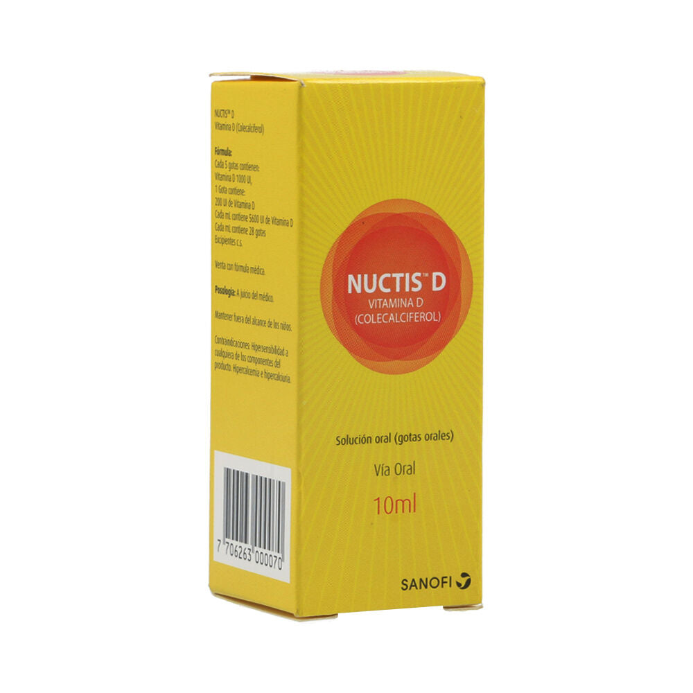 NUCTIS D VITAMINA D GOTAS 10 ML - VENTA CON FORMULA MEDICA - REG. INVIMA 2021M-0014837-R1