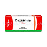 DOXICICLINA 100 MG 10 TABLETAS GF - VENTA CON FORMULA MEDICA - REG. INVIMA 2015M-0004678-R2