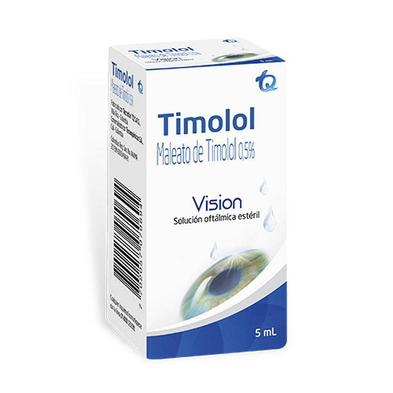 TIMOLOL MALEATO 0.5% GOTAS OFTAL.5 ML MK - VENTA CON FORMULA MEDICA - REG. INVIMA 2015M-0003494-R1