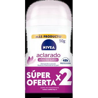 2 DTE.NIVEA BARRA ACLARADO NATURAL 50 G