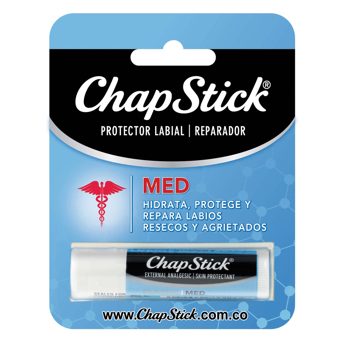 PROT.LABIAL CHAPSTICK MED.