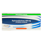 ESPIRONOLACTONA 100 MG 20 TABLETAS HP - VENTA CON FORMULA MEDICA - REG. INVIMA 2019M-0003477-R2