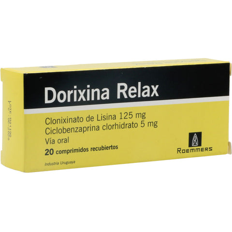 DORIXINA RELAX 20 COMPRIMIDOS - VENTA CON FORMULA MEDICA - REG. INVIMA 2020M-0000971-R2